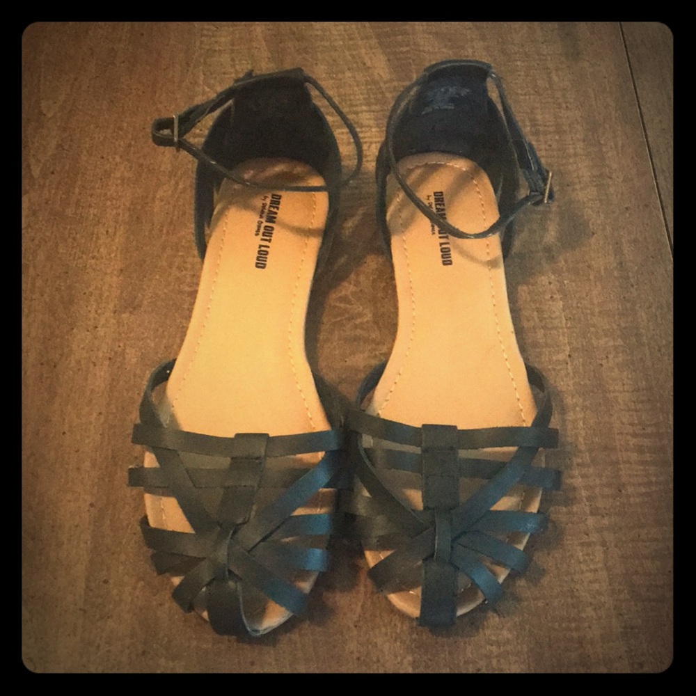 Black Sandals Sz 9.5
